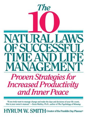cover image of 10 Natural Laws of Successful Time and Life Management